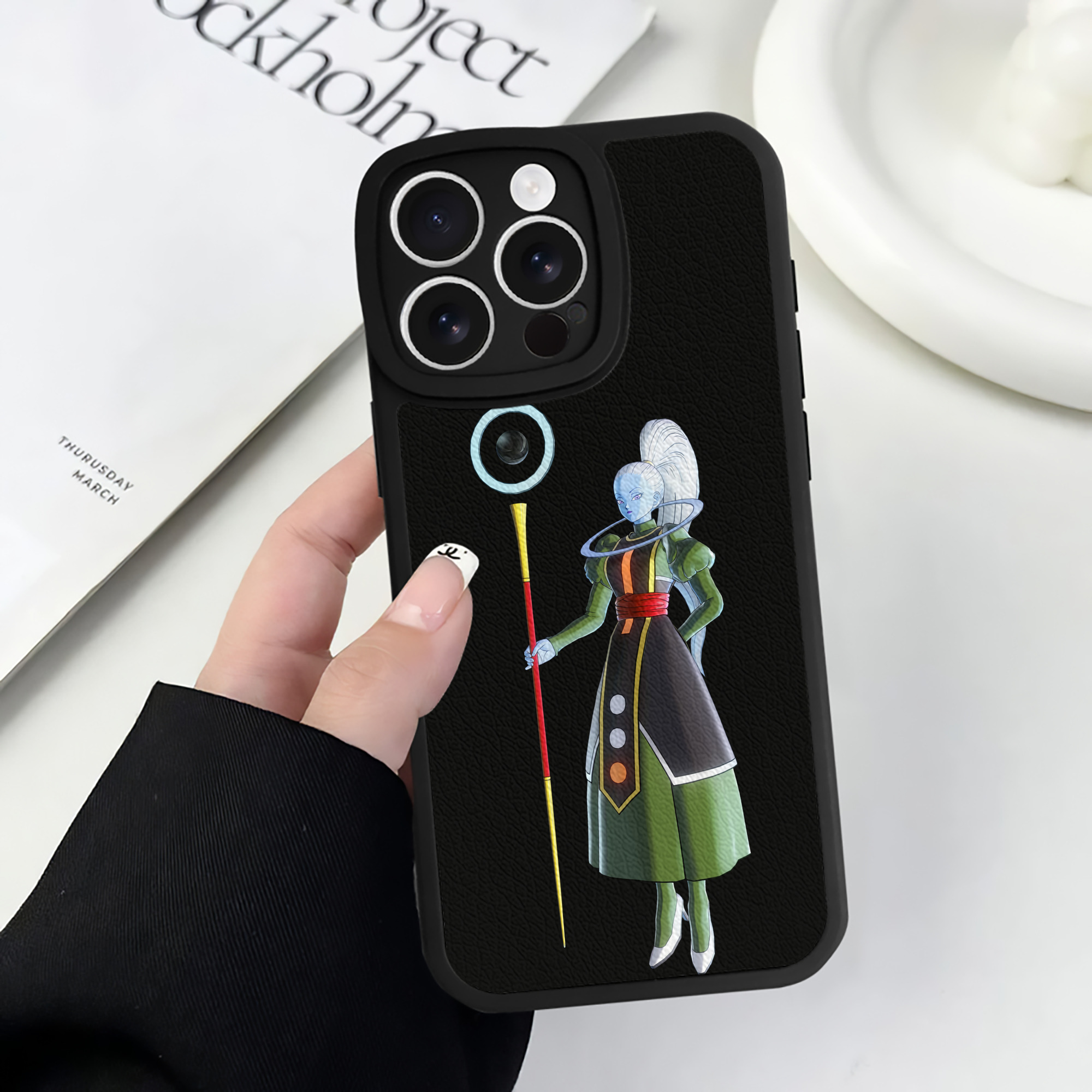 （画像用） ドラゴンボール DRAGON BALL 【iPhone 16シリーズ対応】シリコンスマホケース（レザー調） 材質：シリコン